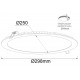 Downlight panel LED Redondo 300mm Blanco 30W PRO